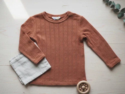 Joha brændt orange top merinould/silke