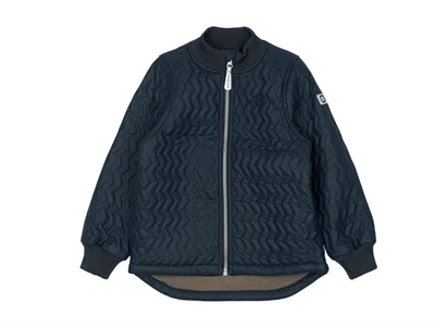 Mikk-Line termojakke blue nights set forfra med lynlås