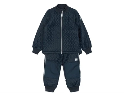 Mikk-Line termojakke blue nights set forfra med lynlås