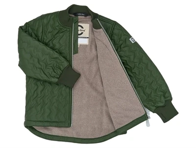 Mikk-Line termo jakke kombu green med fleecefor