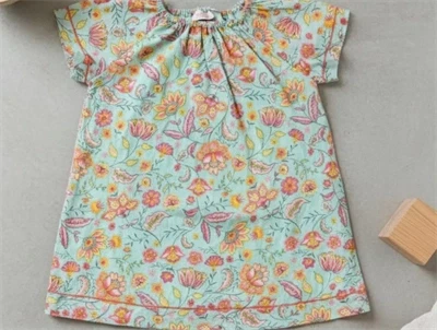 Noa Noa Miniature kjole aqua gray blomster