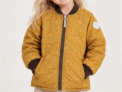 Noa Noa Miniature golden brown termojakke Grace print