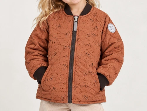 Noa Noa Miniature copper brown termojakke Grace print
