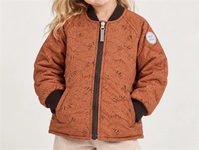 Noa Noa Miniature copper brown termojakke Grace print