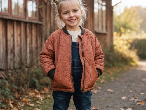 Noa Noa Miniature copper brown termojakke Grace print