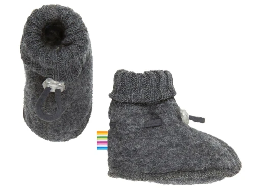 Joha mørkegrå futter i uld med elastiklukning