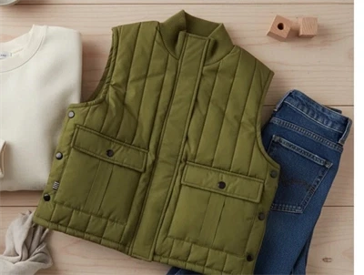 Mads Nørgaard Vibina vest fir green