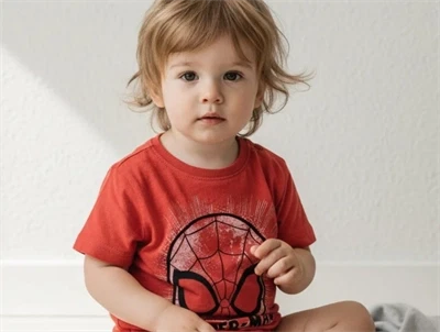 Wheat t-shirt Spider face paprika