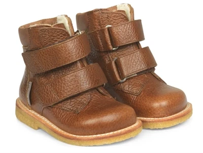 Angulus begynder TEX-støvle cognac set fra siden 