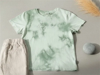 Mads Nørgaard light grass green t-shirt Taurus tie dye