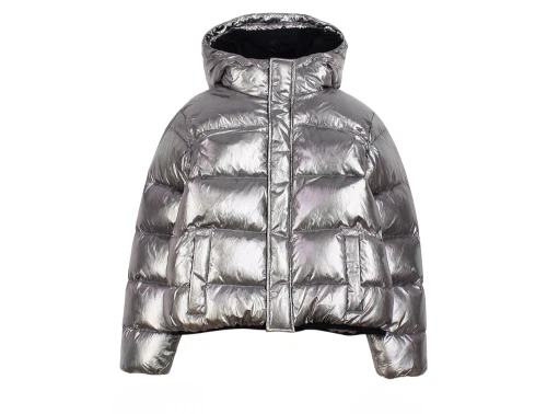 Mads Nørgaard asphalt shiny crinckle vinterjakke Jojina