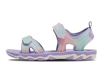 Hummel sandal multi color pink med glimmer og velcro