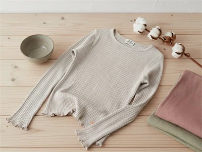 Mads Nørgaard oatmeal melange pointella t-shirt Trudy