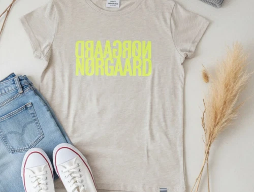 Mads Nørgaard oatmeal melange t-shirt Tuvina