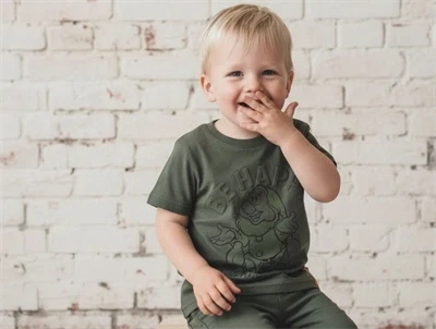 Wheat t-shirt happy army leaf