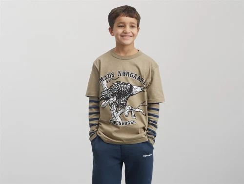 Mads Nørgaard lead gray printed t-shirt Theo