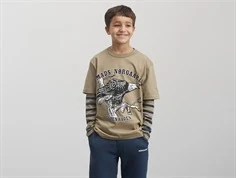 Mads Nørgaard lead gray printed t-shirt Theo