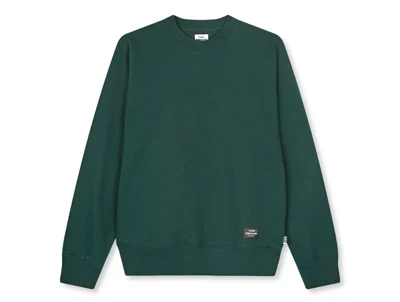 Mads Nørgaard sweatshirt i grøn pine grove set forfra