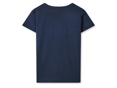 mads nørgaard t-shirt parisian night med lyserødt logo bagfra