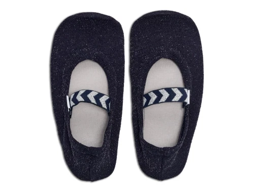 Hummel gymnastiksko sort glitter med elastikrem