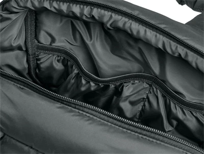 Mads Nørgaard boxy taske i grå indvendige rum