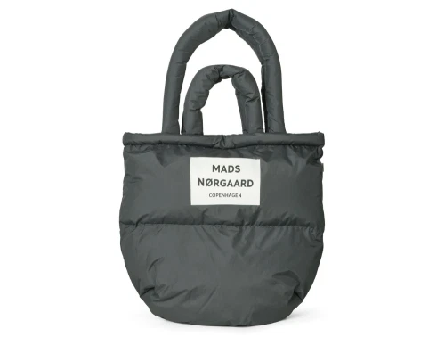 Mørkegrå taske fra Mads Nørgaard med korte og lange hanke