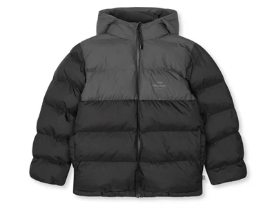 Mads Nørgaard vinterjakke i sort og grå med hætte