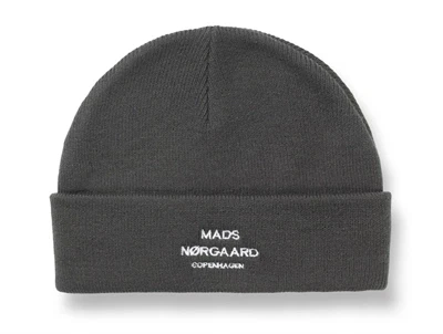 Mads Nørgaard hue i mørkegrå med broderet logo