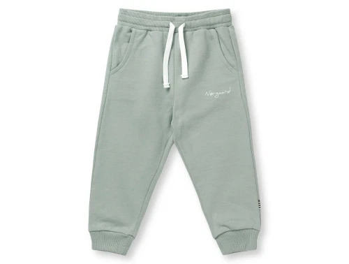 Sweatpants fra Mads Nørgaard i slate grey med logoprint