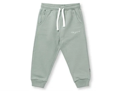 Sweatpants fra Mads Nørgaard i slate grey med logoprint