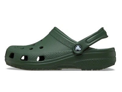 Crocs Classic clog sandal field green med hælrem