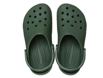 Crocs Classic clog sandal field green med hælrem