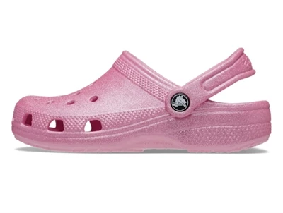 crocs classic glitter clog k pink tweed glitter set fra siden