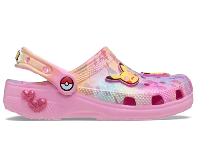 Crocs Pikachu clog lyserød med print og hælrem