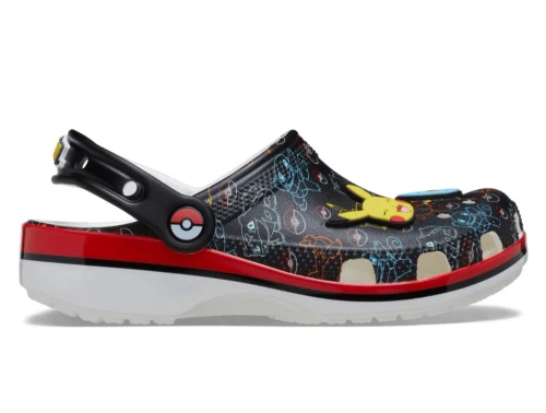Crocs Pokémon clog sort med print og hælrem