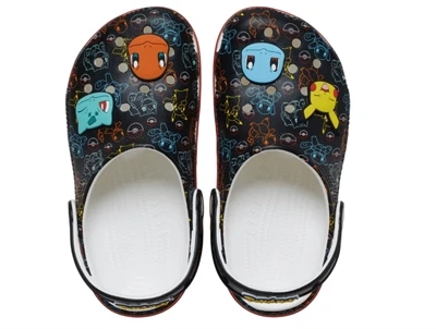Crocs Pokémon clog sort med print og hælrem