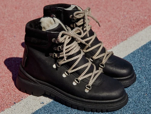 Angulus TEX-snørestøvle sort med uldfoer og snørebånd