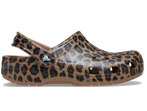 crocs leopard clog brun born