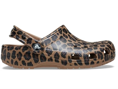 crocs leopard clog brun born