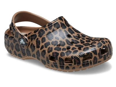 crocs leopard clog brun born
