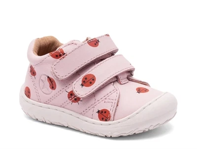 Bisgaard Hale V first step sko med mariehøns og velcrolukning