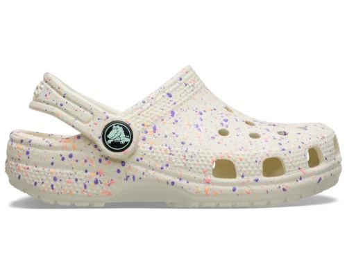 Crocs Classic clog med splatter og hælrem
