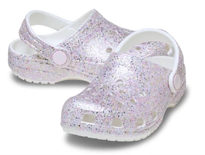 Crocs Classic clog med fantasy glitter og hælrem