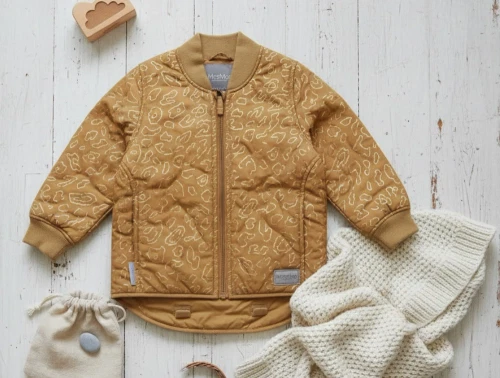 MarMar termojakke Orry dark mustard leo lines