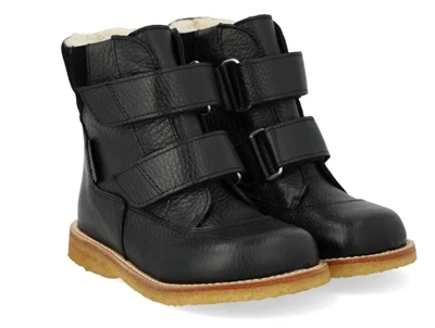 Angulus TEX vinterstøvle sort med uldfoer skrå vinkel