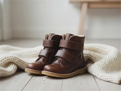 Angulus cognac vinterstøvle med TEX (smal)