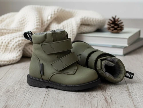 Angulus mørk olive vinterstøvle med TEX