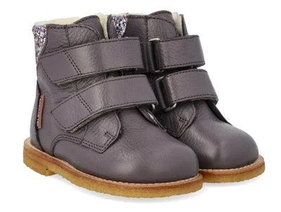 Angulus TEX begyndersko lavender med pastel glitter set fra siden