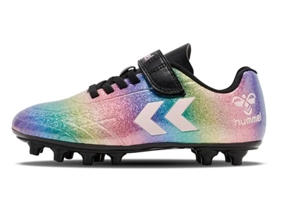 Hummel Top Star fodboldstøvler regnbue med velcro