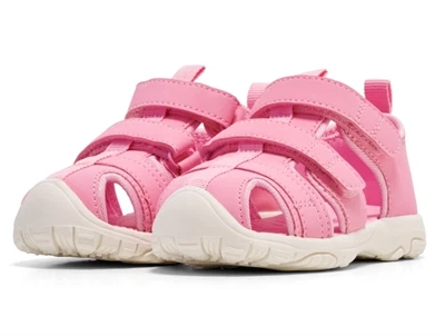 Hummel sandal lyserød med lukket tå og velcro